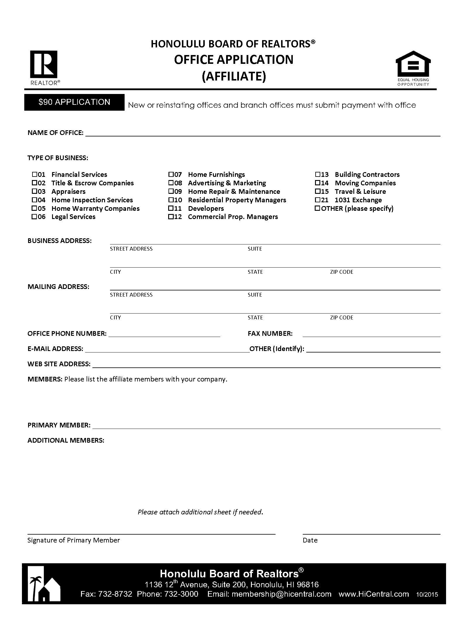 Affiliate Office Application HiCentral MLS Knowledge Base